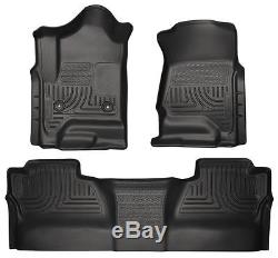 Husky Weatherbeater Floor Mats 14 18 Chevy Silverado Gmc