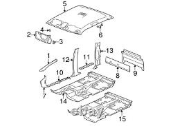 00-06 Chevy Silverado/GMC Sierra Crew Cab LH Center BPillar Trim Pewter 15850688