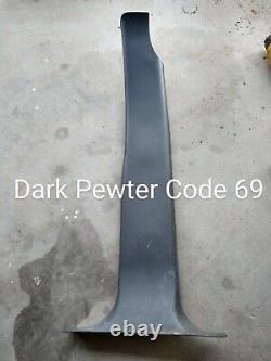 03-06 Crew Cab RIGHT B Pillar Center Trim Silverado Sierra Pewter Code 69