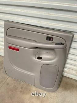 03-07 Silverado Sierra USED LH Left Rear Crew Cab Door Panel 922 Gray