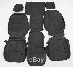 07 08 09 10 11 12 13 Chevy Silverado Crew Katzkin Leather seat cover set