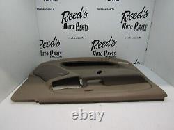 07-09 SILVERADO SIERRA Crew Tan LH Driver Front Interior Door Trim Panel Heat