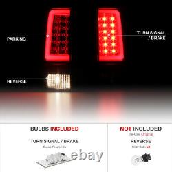 07-13 Silverado Black Housing Smoke LED Bar Brake Tail Lamp License Plate Light