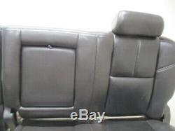 07-14 Chevy Sierra Silverado Crew Left Right 60/40 Bench Rear Seat Leather Oem