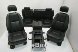 07-14 Chevy Silverado Seats GMC Sierra Crew Cab Seat Set Black Leather Power
