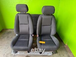 08-10 Chevrolet GMC SILVERADO SIERRA CREW CAB FRONT REAR SEATS BLACK CLOTH