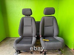 08-10 Chevrolet GMC SILVERADO SIERRA CREW CAB FRONT REAR SEATS BLACK CLOTH
