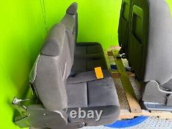 08-10 Chevrolet GMC SILVERADO SIERRA CREW CAB FRONT REAR SEATS BLACK CLOTH