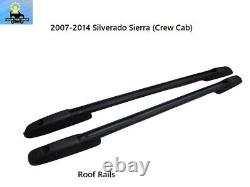 10387896 10387897 07 to 14 Silverado Sierra Set CREW Luggage Rack Roof Rails