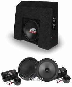 10 Sub+Component Speakers For 2007-2016 Chevrolet Silverado/GMC Sierra Crew Cab