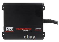 10 Subwoofer+Mini Amplifier For 2007-16 Chevrolet Silverado/GMC Sierra Crew Cab