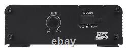 10 Subwoofer+Mini Amplifier For 2007-16 Chevrolet Silverado/GMC Sierra Crew Cab