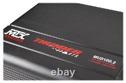 10 Subwoofer+Mini Amplifier For 2007-16 Chevrolet Silverado/GMC Sierra Crew Cab