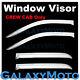 14-16 Chevrolet Chevy Silverado 1500 Crew Cab Chrome Door Window Visor Ventguard