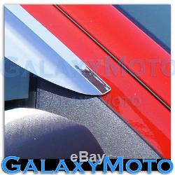 14-16 Chevy Silverado 1500 CREW CAB Chrome 4 Door Window Visor Rain Sun Guard