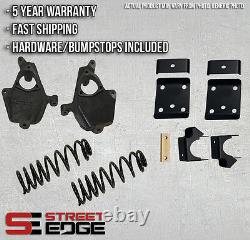 14-16 Silverado/Sierra Ext Crew Cab 1500 2WD 4 F & 7 R Lowering Kit