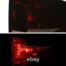 14-18 Chevy Silverado 1500 2500 3500 Smoke Red Tinted Tail Light Lamp Left Right