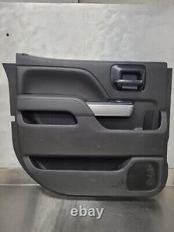 14-18 Silverado Sierra Left Rear Trim Panel Jet Black Crew Cab Only READ DESC