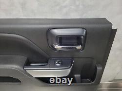 14-18 Silverado Sierra Left Rear Trim Panel Jet Black Crew Cab Only READ DESC