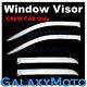 15-16 Gmc Sierra 2500+3500 Hd Crew Cab Chrome 4 Door Window Visor Rain Sun Guard
