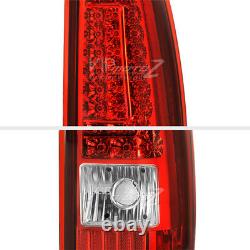 1999 2000 2001 2002 2003 Chevy Silverado ROSSO RED LED Tail Lights Brake Lamps