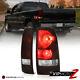 1999-2002 Chevy Silverado'dark Smoke Red' Rear Brake Tail Lights Lamps Assembly