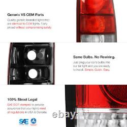 1999-2006 GMC Sierra 1500 2500 Rear Brake Tail Lights Lamps Assembly PAIR LH+RH