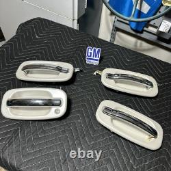1999-2006 NBS Tahoe Silverado Sierra Suburban Yukon DOOR HANDLE SET 4 Pearl GM
