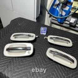 1999-2006 NBS Tahoe Silverado Sierra Suburban Yukon DOOR HANDLE SET 4 Pearl GM