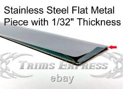 1999-2006 Silverado/Sierra Crew Cab 8' Long Bed Flat Body Side Molding Trim 1.5