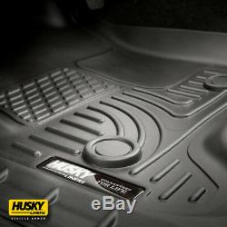 19-20 Chevy Silverado 1500 Crew Cab Husky Liners WeatherBeater Floor Mats Black