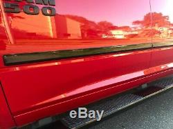 19-20 Silverado / Sierra 1500 Crew Cab Body Side Molding Glossy Shiny Black Trim