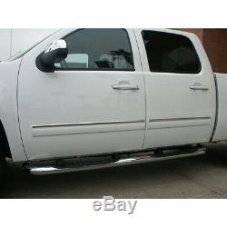 1 Chrome Door Trim for 2009-2013 Chevy Silverado Crew Cab