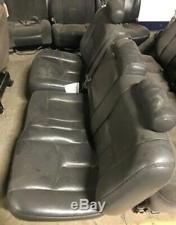 2003-2007 Charcoal Set of Seats Crew Cab Chevy Silverado GMC Sierra 2500 3500 HD