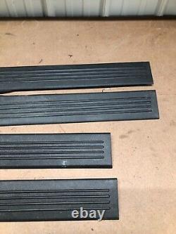 2007-2013 CHEVY SILVERADO CREW CAB Door SILL PLATE SET EBONY BLACK
