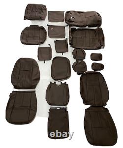 2010-2013 Chevy Silverado / GMC Sierra Crew Cab Leather Kit Dark Brown NEW