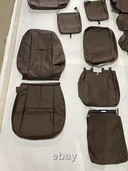 2010-2013 Chevy Silverado / GMC Sierra Crew Cab Leather Kit Dark Brown NEW