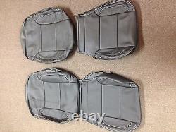 2014 2015 2017 2018 Chevy Silverado Sierra Crew leather seat cover set Black