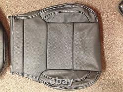 2014 2015 2017 2018 Chevy Silverado Sierra Crew leather seat cover set Black