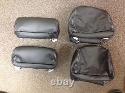 2014 2015 2017 2018 Chevy Silverado Sierra Crew leather seat cover set Black