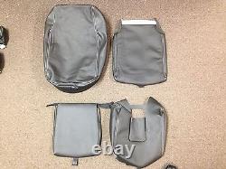 2014 2015 2017 2018 Chevy Silverado Sierra Crew leather seat cover set Black