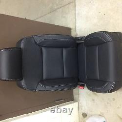2014 2015 2017 2018 Chevy Silverado Sierra Crew leather seat cover set Black