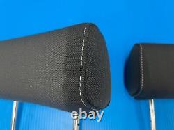 2014-2018 Chevrolet Silverado Lt Crew Cab Rear Headrest Left & Right Cloth Black