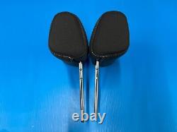 2014-2018 Chevrolet Silverado Lt Crew Cab Rear Headrest Left & Right Cloth Black