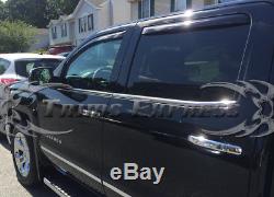 2014-2018 Chevy/GMC Silverado/Sierra Crew Cab 4 Door 4Pc Chrome Window Sill Trim