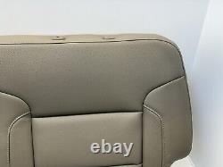 2014 2018 SIERRA SILVERADO CREW CAB LEFT REAR SEAT Upper BACKREST TAN DUNE