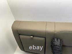 2014 2018 SIERRA SILVERADO CREW CAB LEFT REAR SEAT Upper BACKREST TAN DUNE