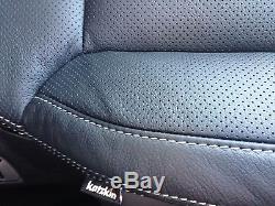 2018 Chevrolet Silverado Sierra Crew Cab Katzkin Leather Seat Covers Cover Black