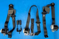 2019-2022 Chevy Silverado Crew Cab Rear Seat Belt Left & Right & Center Black