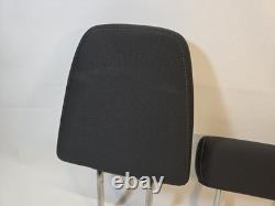 2019-2023 GMC Sierra Silverado Crew Cab Rear Seat Head Rest Cloth Charc Set of 3